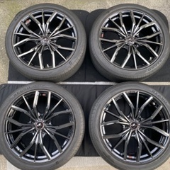 美品 ウェッズ レオニス LV 19×8J IN50 114.3×5穴 235/40R19 REGNO