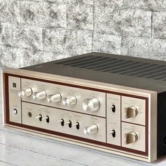 完動品technicsテクニクスアンプレトロビンテージアンティーク家電cafe Technics(テクニクス）】同年代のビンテージアンプをフリマで