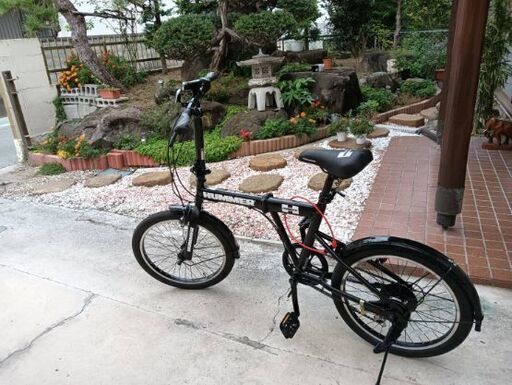 No.329 SIAFEI 折りたたみ 20インチ ブラック/オレンジ整備済みシマノ