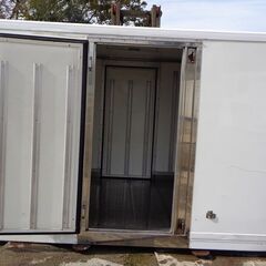 ♪八街C区SM73♪物置♪コンテナ♪サイドドア付♪訳有♪アルミ冷蔵箱♪ ♪八街C区SM73♪物置♪コンテナ♪サイドドア付♪訳有♪アルミ冷蔵箱♪