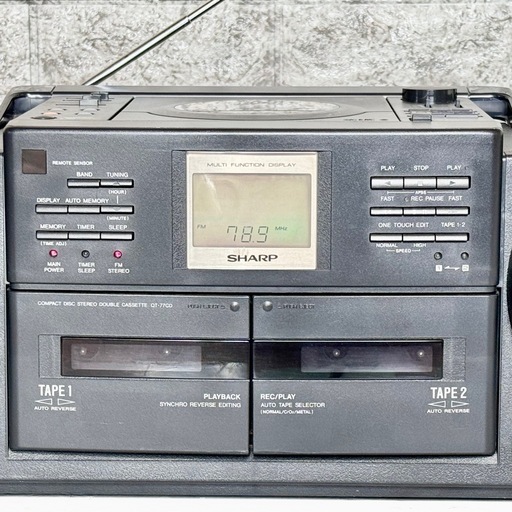 シャープ「セグノ」ステレオCDラジカセQT-77CD シャープ「セグノ」ステレオCDラジカセQT-77CD （R4080110 SHARP