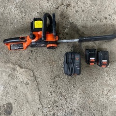BLACK+DECKER 充電式チェーンソー18v