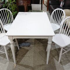 美品 Francfranc フランフラン アルパ ダイニング5点セット