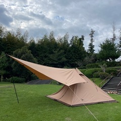 TOMOUNTワンポールTCテント+TCウィングタープセット 
