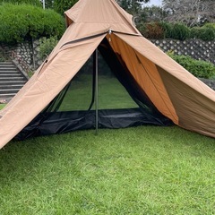 TOMOUNTワンポールTCテント+TCウィングタープセット 
