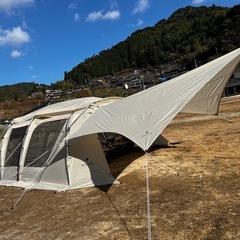 スノーピーク ランドロック、コネクトタープ ヘキサアイボリー