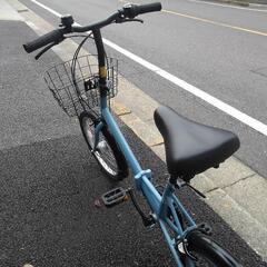 中古自転車3321 前後タイヤ新品！ 折り畳み 20インチ 6段ギヤ