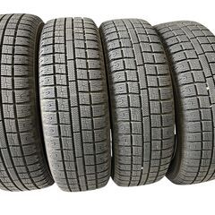 【終了】 💛軽自動車用　14インチアルミホイール WEDS ウェッズ LUTZ 10スポーク 4本セット 4.5J-14 PCD100 4穴 +45 💛スタッドレスタイヤ付き 155/65R14 TOYO GARIT GS　中古