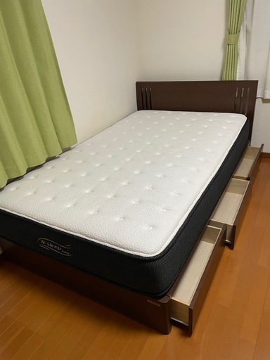 無印良品 ダブルベッドフレーム＆マットレス 無印良品 ベッドフレーム