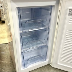 札幌市内配送可 美品 24年製 アイリスオーヤマ 60L 1ドア冷凍庫 IUSD-6B-W 右開き 