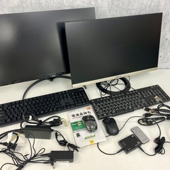 モニター2台/その他周辺機器まとめ【ASUS フレームレス モニター 23.8インチ VZ249H/PHILIPS モニター ディスプレイ 241E9/11 23.8インチ】