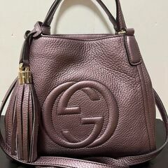 D*男様 希少✨　グッチ　ショルダーバッグ　ソーホー　シボレザー　インターロッキ D*男様 希少✨ グッチ ショルダーバッグ ソーホー シボレザー インター
