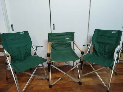コールマン折りたたみチェア3脚セット】フジタツさま Colemanチェア3脚