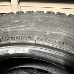 155/80R14 LT ダンロップ ウィンターマックス スタッドレスタイヤ 2022年製 9部山