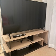 (テレビ台付き) LG 43型 液晶テレビ 2019年12月製造品