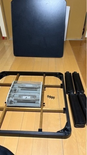 こたつ 机 つくえ 配線付き 75×75センチテーブル