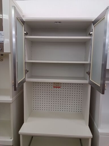 ☆ジモティー割引有☆ S仕/ニトリ/2枚扉レンジボード