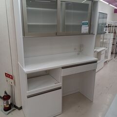 ★ジモティ割あり★ NITORI 食器棚　リガーレ140 ホワイト W140.3×D50.5×H202 クリーニング済み TC5733