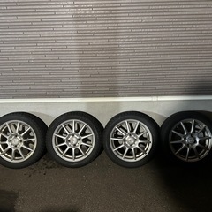 売約済＊21年製　バリ溝スタッドレス　165/55R15 バリ溝 21年スタッドレスタイヤ 165/55R/15 アルミ付き4本