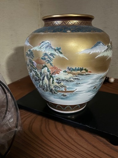 九谷焼 壺 花瓶 (てん) すずかけ台の家具の中古あげます・譲ります 