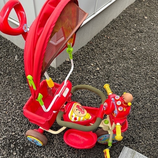 エムアンドエム ブザー付おでかけ三輪車 それいけ！アンパンマン