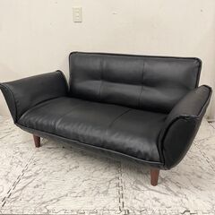 20321 2人掛けリクライニングソファ レザー 幅133 ◇大阪市内・東大阪