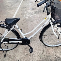 引取限定-千葉県志津 あさひ アフィッシュW260-L 白　26インチ