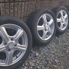 🔶アルミホイル14インチ！165.60.14.サマータイヤ！2023製造タイヤ！バリ山