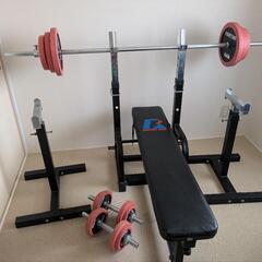 ベンチ台　ダンベル/セーフティバーセット