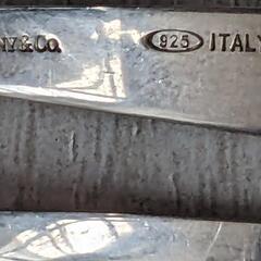 ★【希少】TIFFANY&Co. ティファニー ★ヴィンテージ★シルバーオープンダイアゴナルカフバングル★イタリア製★美品★★