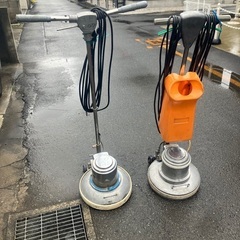 受付終了】床用ポリッシャー2台 14インチ
