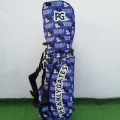 送料無料　新品　パーリーゲイツ　スタンド　キャディバッグ　ブラックカモ　