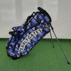 送料無料　新品　パーリーゲイツ　スタンド　キャディバッグ　ブラックカモ　