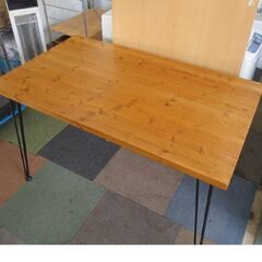 男前系 おしゃれなテーブル 幅120cm×69㎝ ダイニングテーブル 食卓