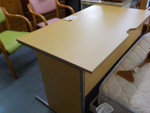 リビングデスク 幅100 高さ70 ニトリ ナチュラル 木製 テーブル 作業台