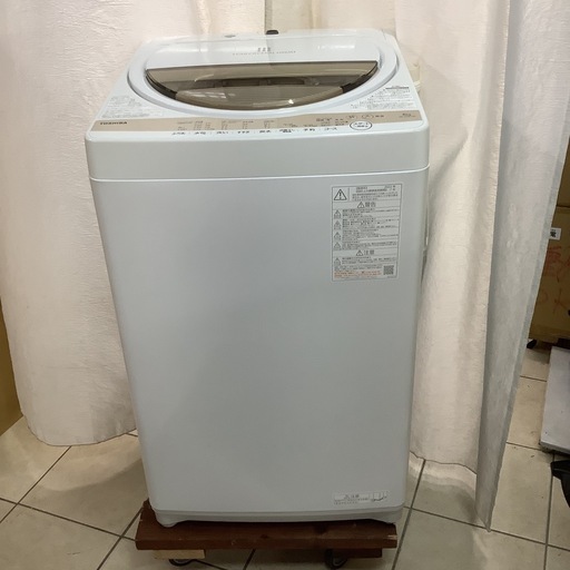 TOSHIBA 東芝　洗濯機　AW6GM1-W（2022年製） TOSHIBA 洗濯機6.0kg 2022年製 AW-6GM1 中古品販売 - 広島の総合