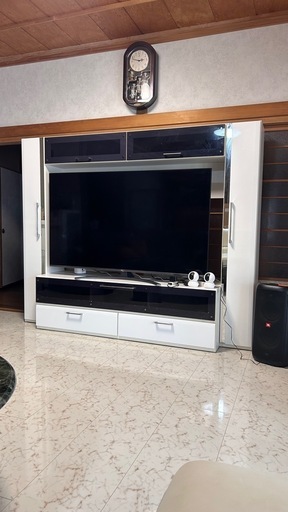 ☆収納たっぷりホワイト大型テレビボード テレビ台 白 壁面収納 ハイタイプ」の人気商品一覧 | 安い商品を通販