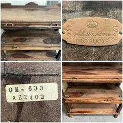 OLD MAISON オールドメゾン スライド フラップ 4段式 ガラス 