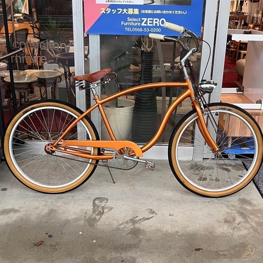 schwinn ビーチクルーザー 革サドル スプリンガーフォーク 自転車 アメリカン レトロ schwinn ビーチクルーザー 革サドル スプリンガーフォーク 自転車