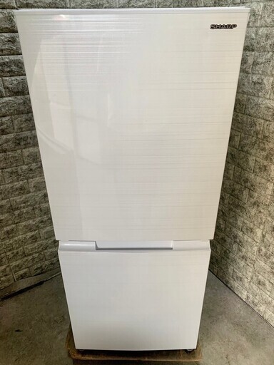 SHARP 冷蔵庫 つけかえどっちもドア 152L クリアホワイト SJ
