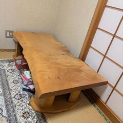 中古 店舗近郊送料格安 松材使用 座卓 テーブル 幅150cm×奥80cm×高35cm