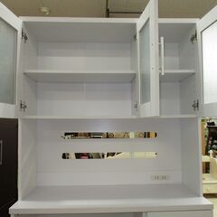 R383 NITORI キッチンボード、食器棚、組み立て式完成品、幅90cm Used