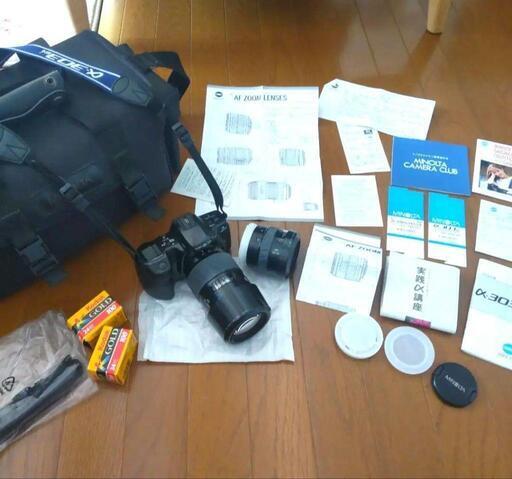 ミノルタ　一眼レフカメラ　α-303si と AF75-300mm フィルムカメラ・作例あり】ジャンクコーナーの王 MINOLTA a303si