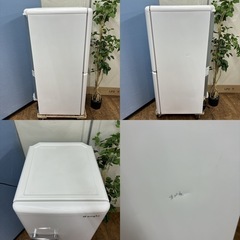 I308 🌈 ジモティー限定価格！ 人気のレトロデザイン♪ e angle 冷蔵庫 (149L) ⭐ 動作確認済 ⭐ クリーニング済