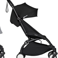 中古】BABYZEN YOYO 6+ ベビーカー/ブラック×ブラックフレーム