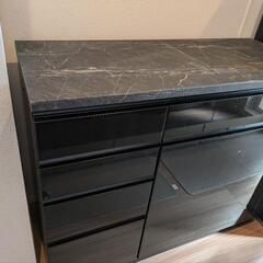 大理石　天板2 モダンな大理石風キッチンカウンター