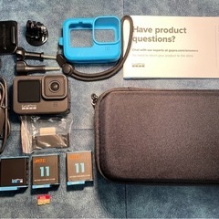 【美品】GoPro hero9 microSD32GB、バッテリー3つなど付属