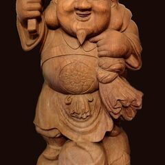 福を呼びこむ穏やかな表情の大黒天です 特大一尺五寸（高