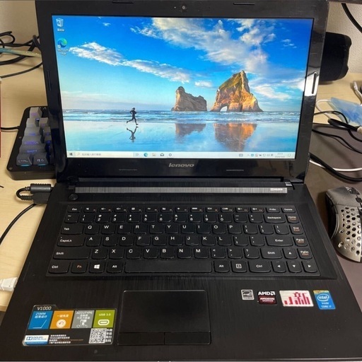 【爆速ゲーミングPC】Lenovo v1000 i7 4510u /amd r5-m230/メモリ16GB/SSD 128GB/win10/Office2021 pron