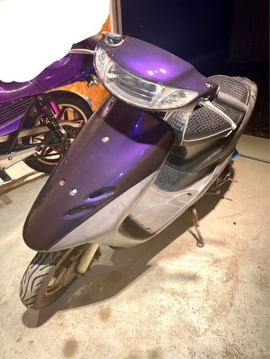 AF35 dio ディスクブレーキ　フロントラメ外装紫新品‼